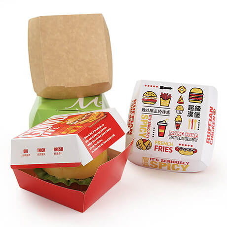 Download customized black printed paper board burger box - Dreamfly Packaging Co.,Ltd